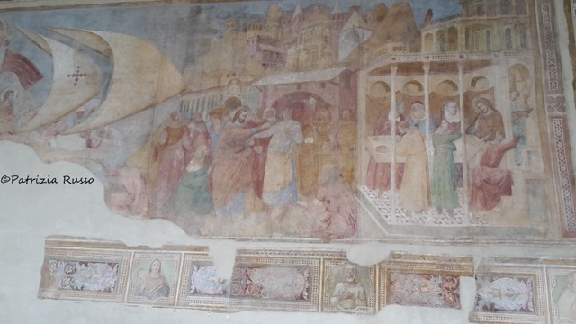 Pisa, particolare dell'affresco con il miracolo di San Ranieri (ph. In24/P. Russo)