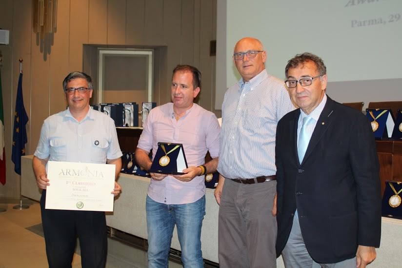 La premiazione della birra Draconis di Pisa al concorso L'Armonia