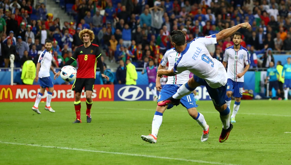 Euro2016 Graziano Pellè Italia Belgio (ph. Fifa).