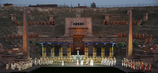 Domenica 14 agosto all'Arena di Verona l'Aida di Giuseppe Verdi