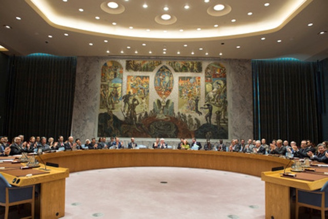 Il 6 ottobre 2016 i componenti del Consiglio di sicurezza dell'Onu hanno applaudito alla decisione all'unanimità di raccomandare all'Assemblea generale la nomina di António Guterres come prossimo Segretario generale (ph. Onu)