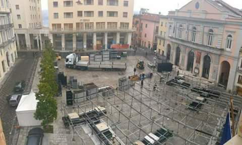 Piazza Mario pagano a Potenza, dove si terrà l'evento Rai del Capodanno 2017 (ph