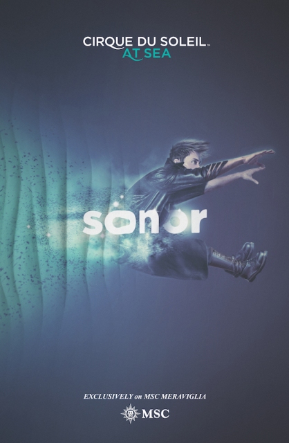 Sonor, uno dei due spettacoli che Cirque du Soleil terrà sulla nave Msc Meraviglia.