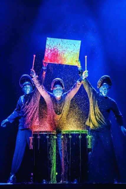 Farà tappa al Teatro degli Arcimboldi di Milano e al Politeama di Trieste Blue Man Band, lo spettacolo più colorato dell'anno.