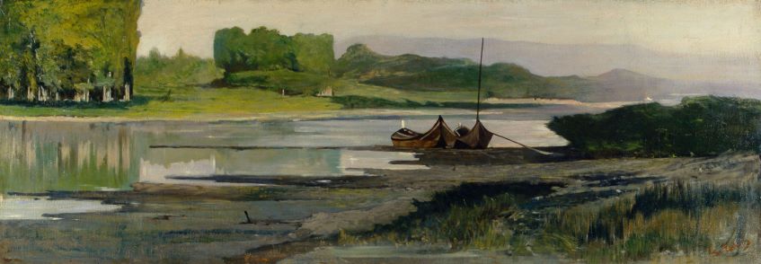G. Fattori L’Arno a Bellariva_1875 circa Livorno, Collezione Angiolini