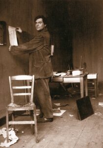 Modigliani nel suo atelier