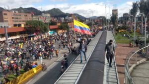 Proteste a Bogota, Colombia