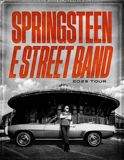 Bruce Springsteen and The E Street Band si esibiranno in tre date live nel 2023: 18 maggio a Ferrara, 21 maggio a Roma e 25 luglio a Monza.