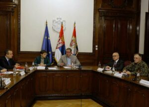 Il presidente serbo Vucic al Consiglio di sicurezza nazionale