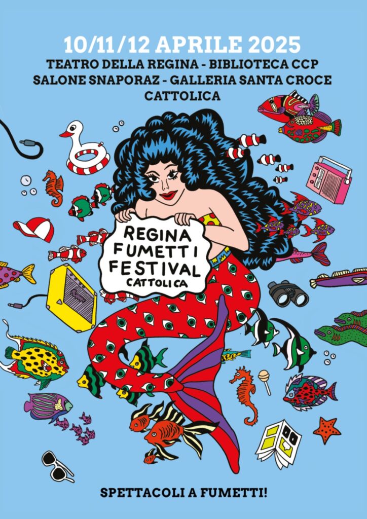 Dal 10 al 12 aprile, la città di Cattolica ospita la terza edizione del Regina Fumetti Festival, un appuntamento imperdibile che unisce reading, concerti, lezioni e interviste in una celebrazione completa dell’arte del fumetto e dell’illustrazione.