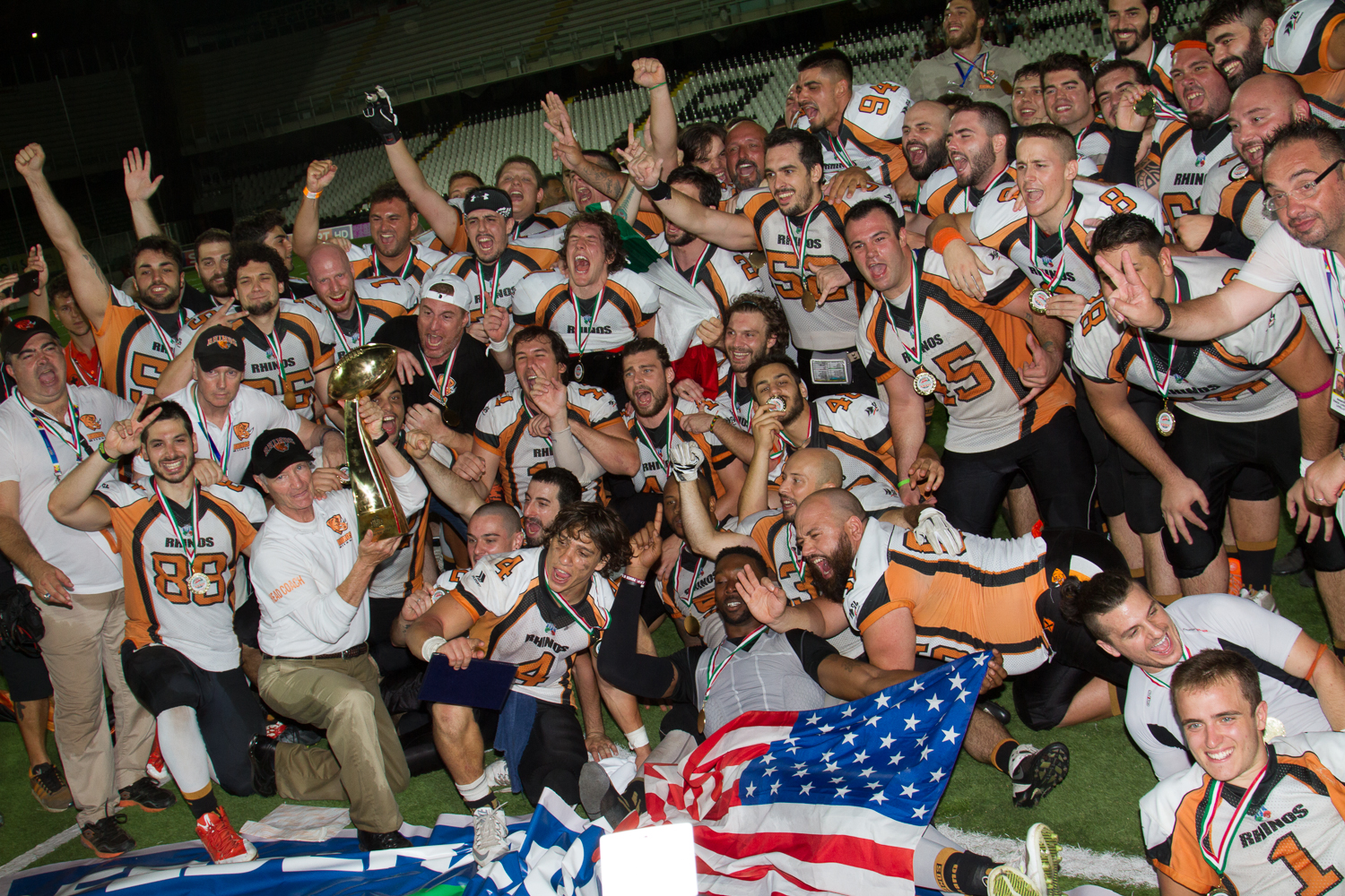 Italian bowl, Rhinos campioni d’Italia