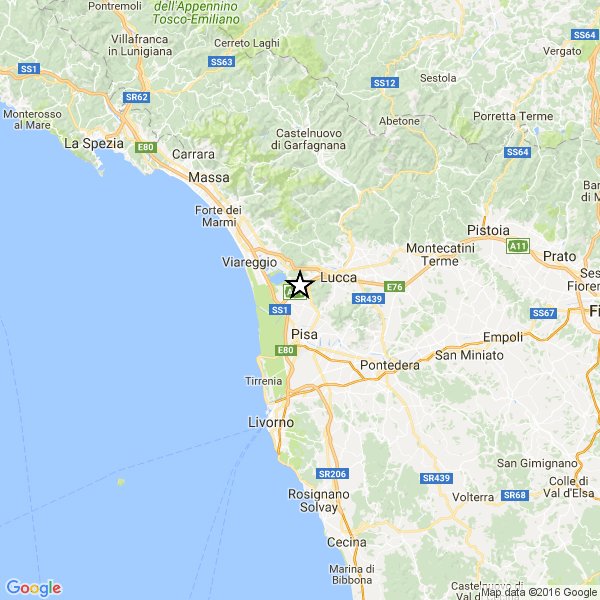 Terremoto, la terra trema tra Pisa, Lucca e Versilia