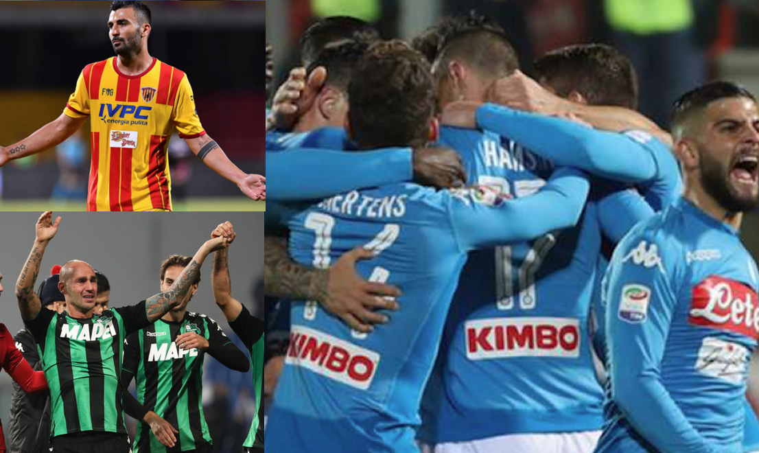 Napoli Campione d’inverno! La Juve non molla, frenano Roma e Inter. Prima vittoria per il Benevento e Cannavaro saluta!