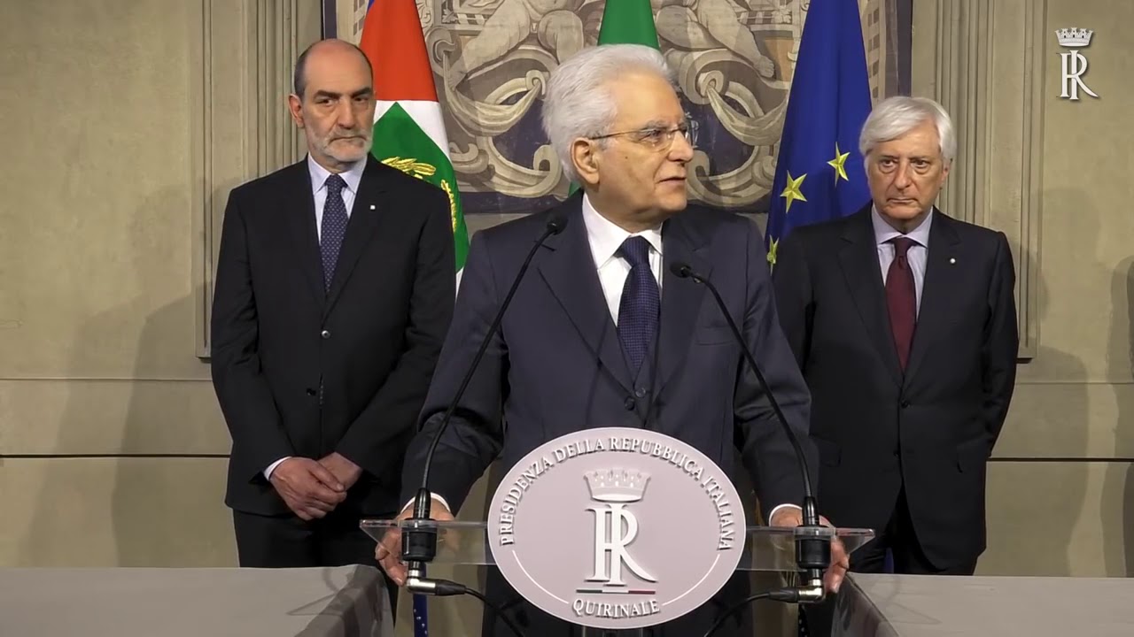 Quirinale, la dichiarazione del Presidente Sergio Mattarella dopo le consultazioni