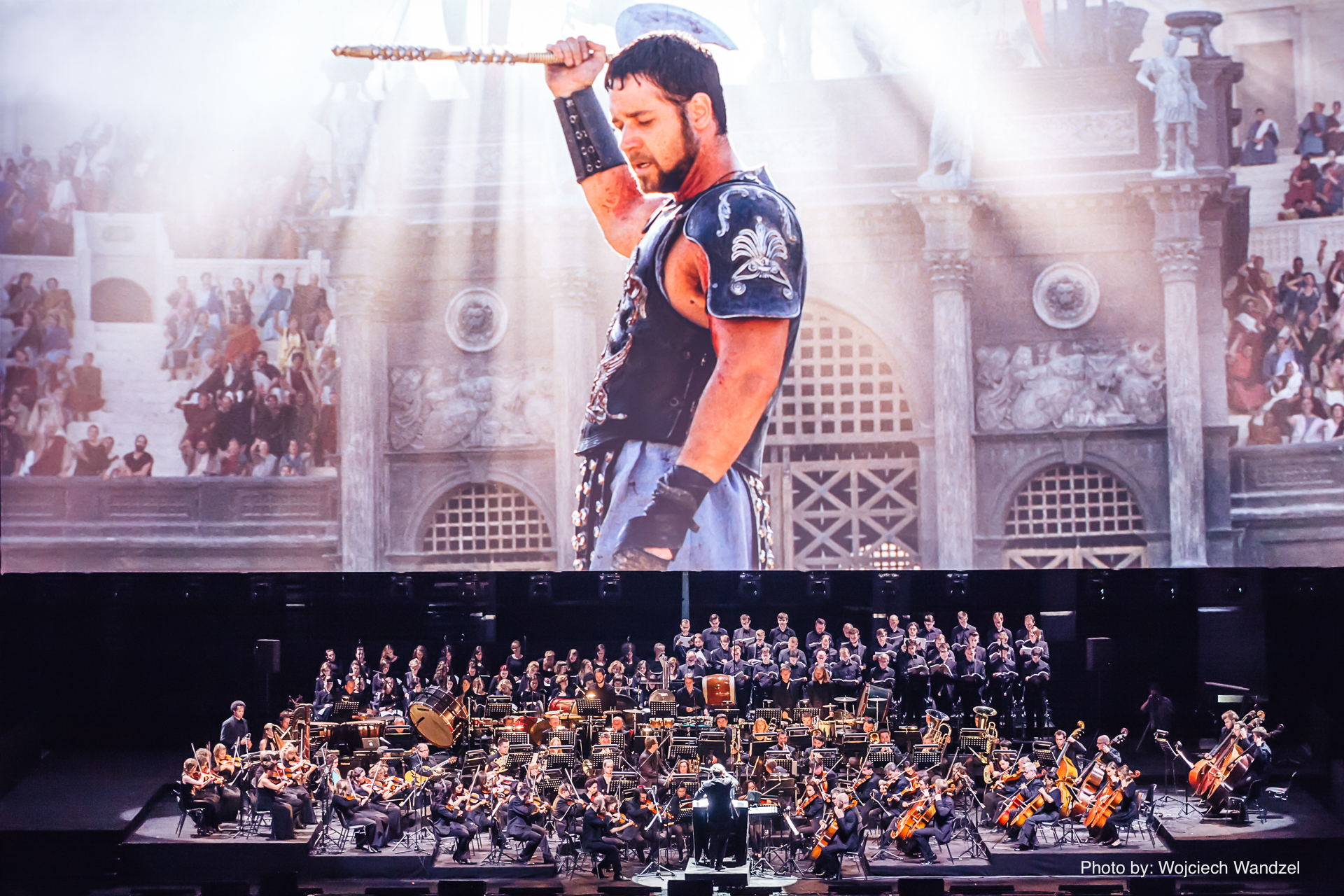 Il Gladiatore in concerto: Live al Colosseo, una iniziativa benefica contro la poliomielite Il Gladiatore in concerto: Live al Colosseo, una iniziativa benefica contro la poliomielite