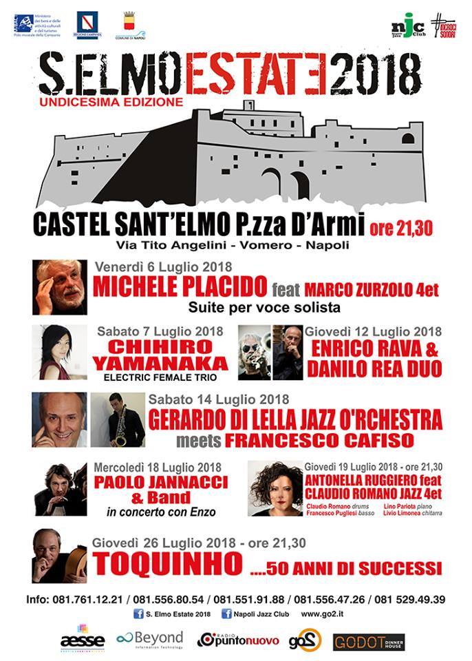 Napoli: Sant’Elmo Estate 2018 dal 6 al 26 luglio