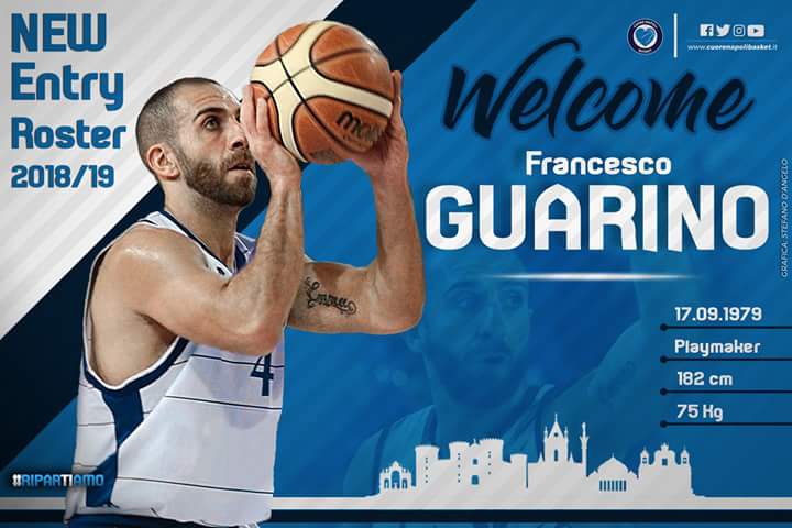 Il Cuore Napoli Basket apre con il colpo Francesco Guarino