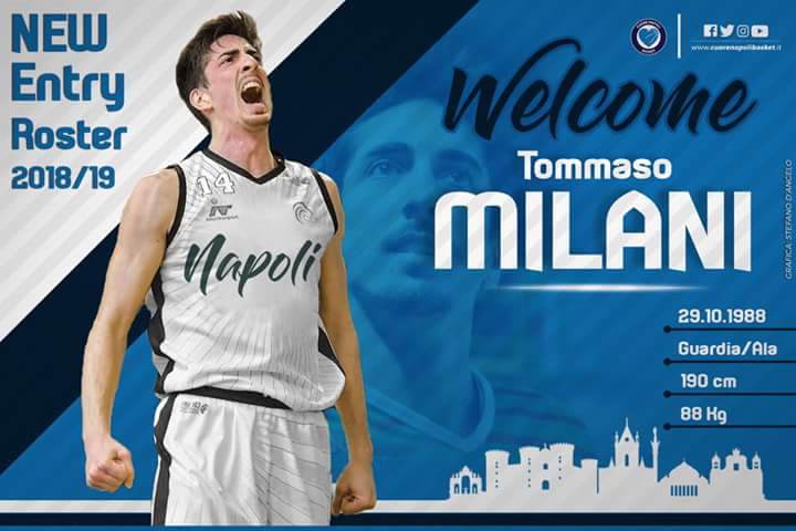 Cuore Napoli Basket, ecco Tommaso Milani: “Ripartiamo insieme!”