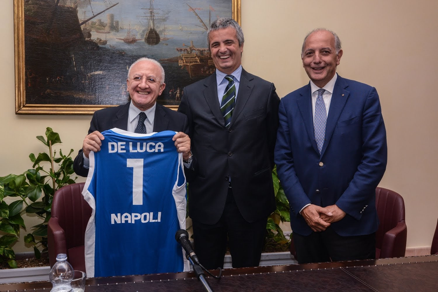 La GeVi Napoli Basket incontra il Presidente della Regione De Luca