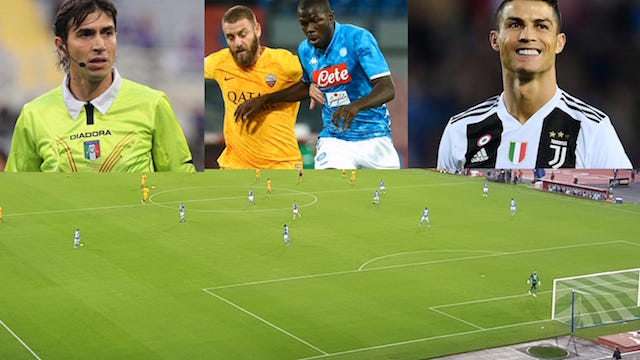 Calvarese “spinge” la Juve a +6 sul Napoli, che acciuffa la Roma nel finale