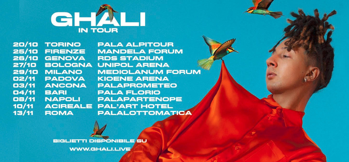 “GHALI IN TOUR” Oggi al Palapartenope di Napoli