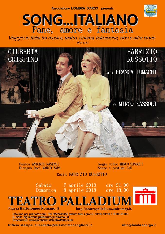 SONG…Italiano Pane, Amore e Fantasia musica, cinema e cibo italiano