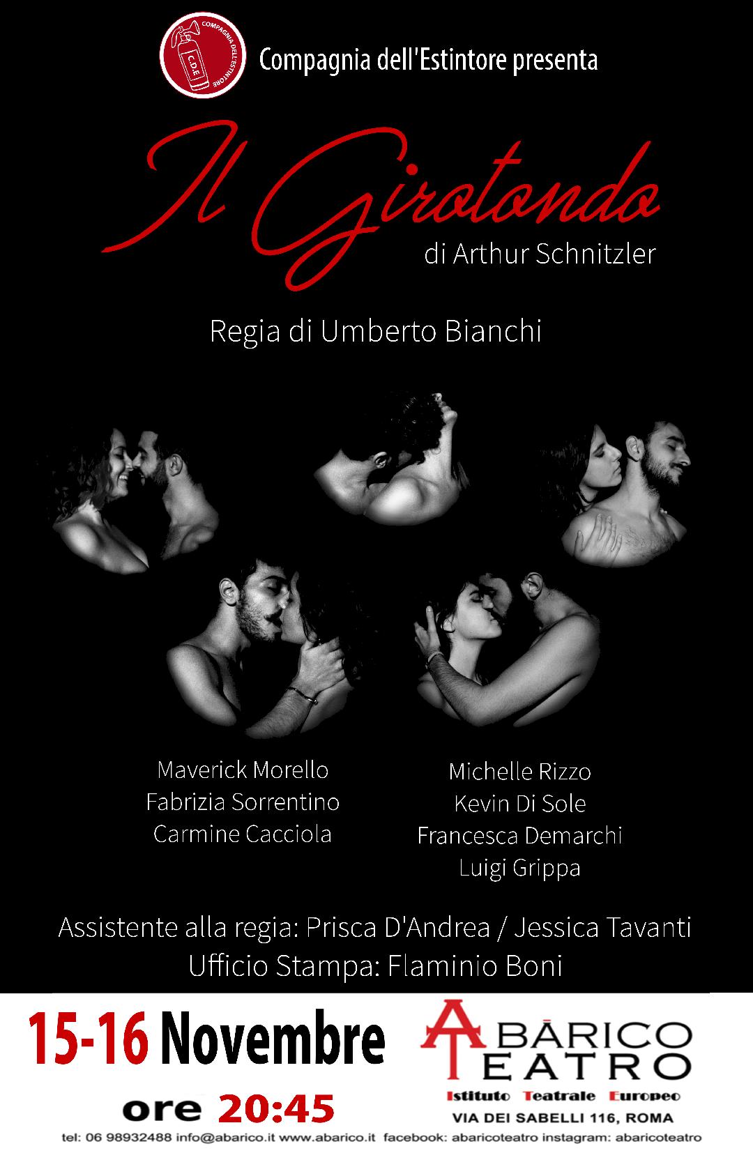 Roma, al Teatro Abarico Girotondo con la Compagnia dell’Estintore