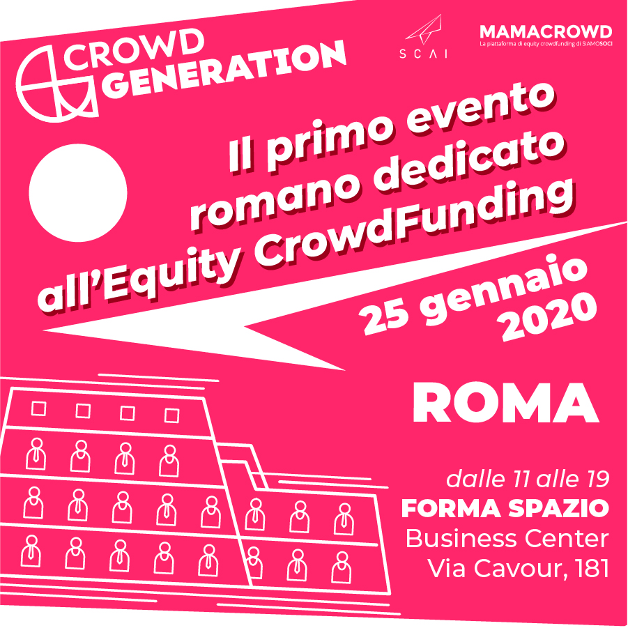Roma, con Crowd Generation il crowdfounding diventa protagonista