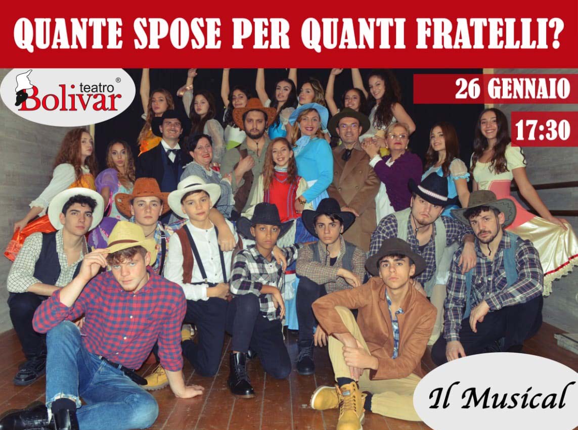 Napoli: Quante spose per quanti fratelli, il musical in scena al Teatro Bolivar