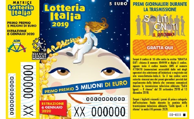 Lotteria Italia, i Monopoli di Stato: Nessuna truffa per i biglietti vincenti Lotteria Italia, i Monopoli di Stato: Nessuna truffa per i biglietti vincenti
