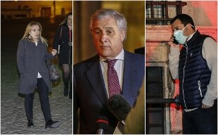 Salvini, Meloni e Tajani tre ore a Palazzo Chigi per dar prova della propria esistenza politica a se stessi e agli altri