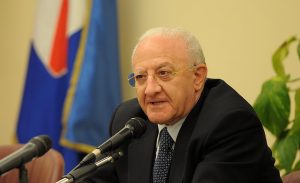 Il presidente della Giunta della Regione Campania Vincenzo De Luca (ph. R. Campania / Massimo Pica).