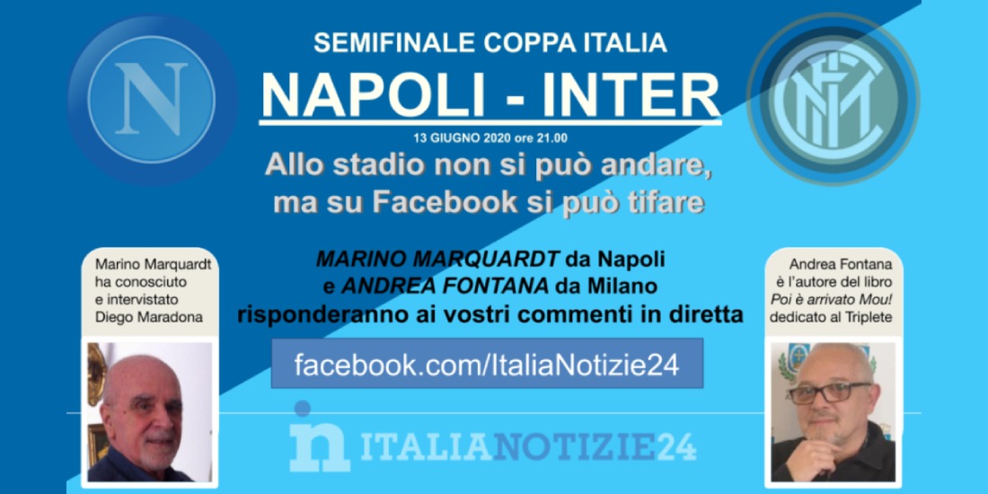 Su Facebook e Youtube Marino Marquardt e Andrea Fontana commentano Napoli – Inter