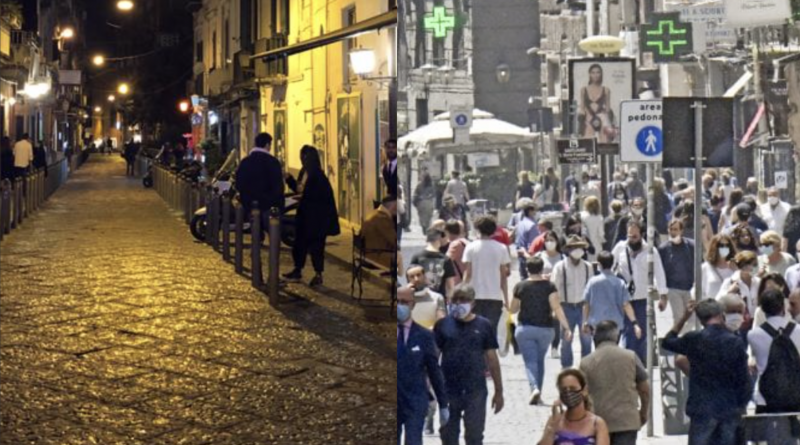 I due volti di Napoli, prima di ripiombare nel buio