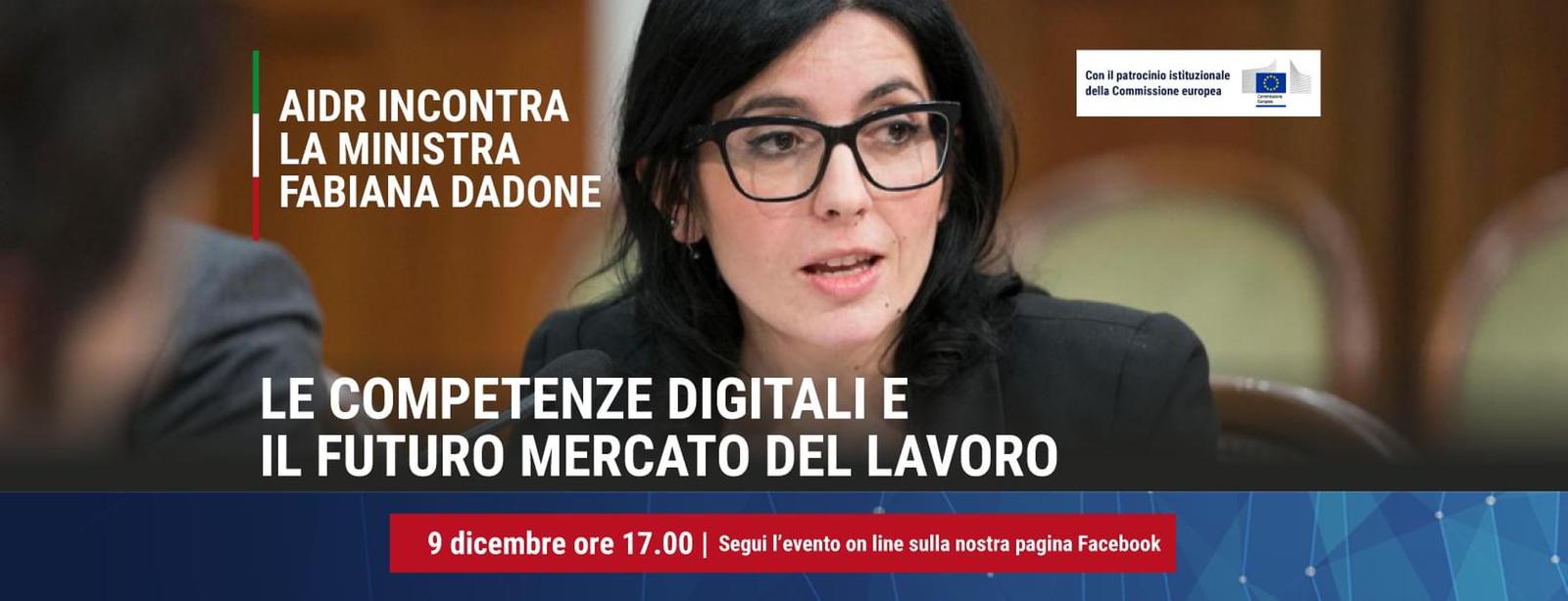 Digital Europe 2021/2027. Il futuro del lavoro è digitale, la Ministra Dadone ospite dell’evento online AIDR