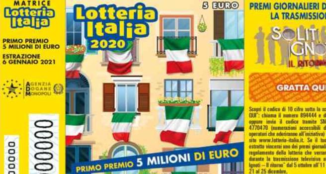 Lotteria Italia, a Pesaro il primo premio da 5 milioni, il Lazio sbanca gli altri premi