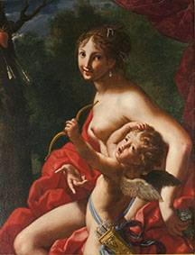 Elisabetta Sirani Venere e Amore , 1664 Olio su tela, Collezione Privata