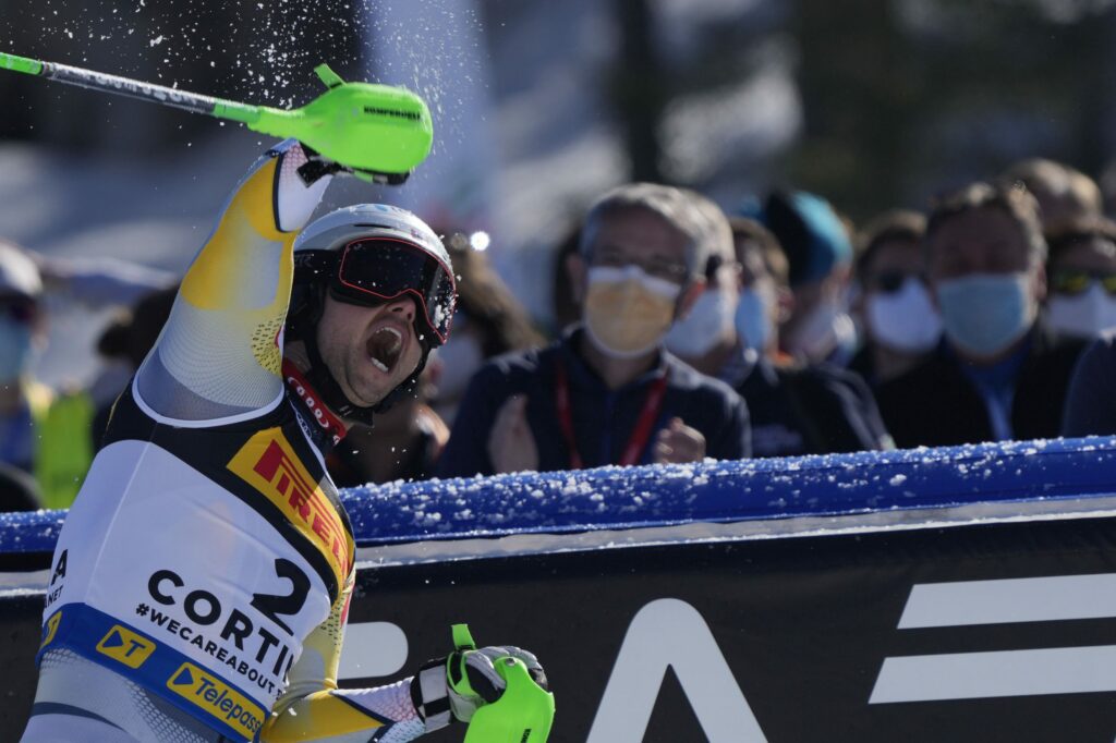 Cortina 2021 Campionati mondiali di Sci alpino. Sebastian Johan Foss Solevåg (Norvegia) Cortina d'Ampezzo 21/02/2021 Photo: Pentaphoto Gio Auletta.