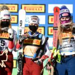 Cortina 2021 Campionati mondiali di sci alpino. Cortina d'Ampezzo 11/02/2021 Super G femminile Corinne Suter (SUI) Medaglia d'argento, Lara Gut-Behrami (SUI) Medaglia d'oro, Mikaela Shiffrin (USA) Medaglia di bronzo Foto: Gio Auletta / Pentaphoto / Pool | © Copyright / 21