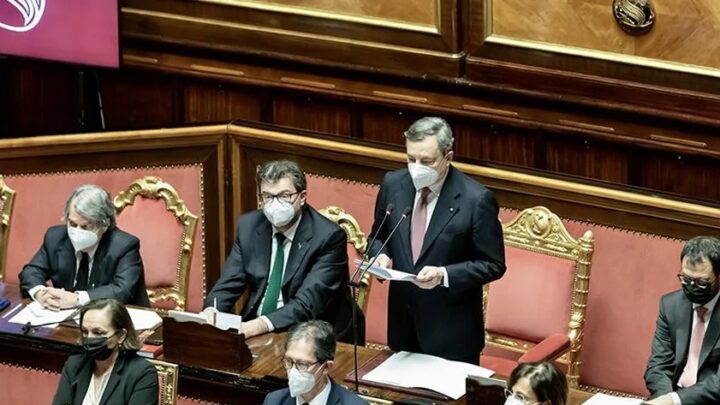 Draghi al Senato: l’Italia chiede il cessate il fuoco e mantiene aperto il dialogo