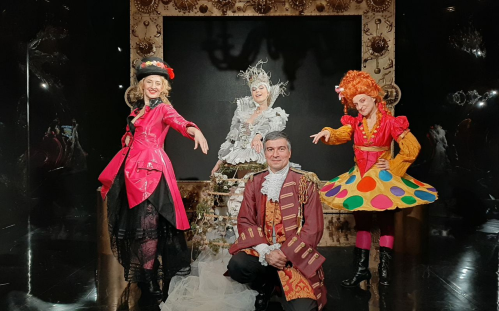 Una scena dalla diretta streaming del Carnevale digitale di Venezia 2021.
