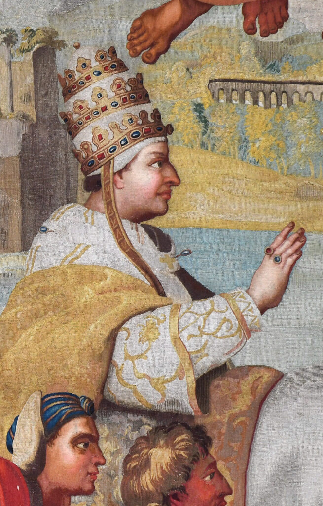 Dettaglio di Attila scacciato da Roma