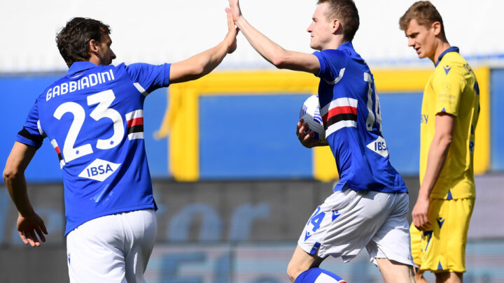 Vittoria in rimonta per la Sampdoria, 3-1 al Verona