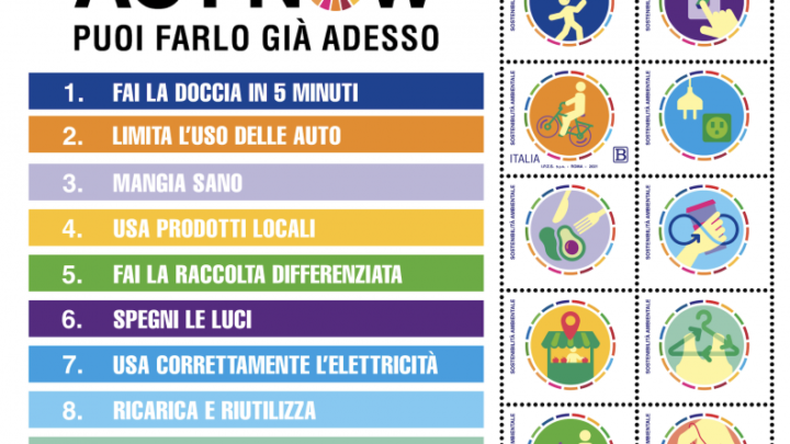 Sostenibilità ambientale, francobollo Poste Italiane