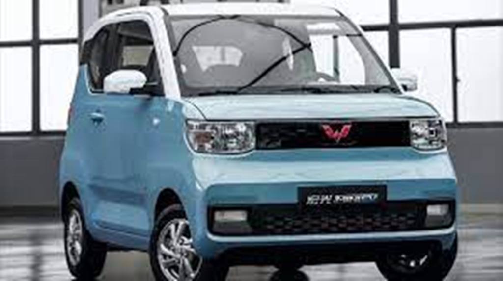 L'auto elettrica di produzione cinese HongGuang Mini EV.