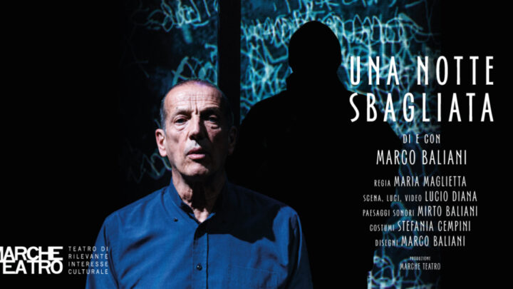 Teatro delle Muse, si riparte il 6 maggio con Una notte sbagliata di Marco Baliani