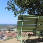 Pietrasanta panchina panoramica Versilia