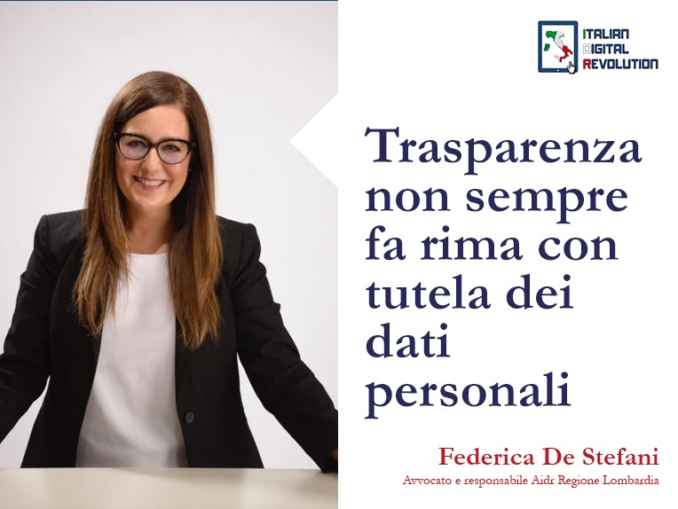 Trasparenza non sempre fa rima con tutela dei dati personali Trasparenza non sempre fa rima con tutela dei dati personali