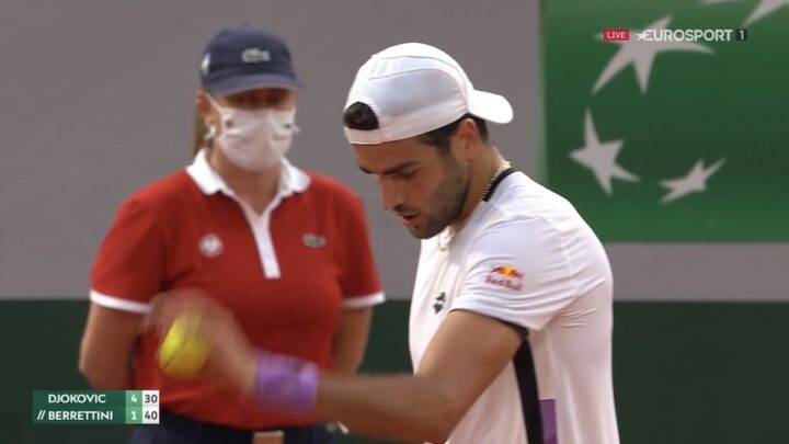 Roland Garros, Berrettini vicino all’impresa ma non abbastanza. Djokovic in semifinale contro Nadal