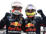 GP Francia, Verstappen conquista il primo posto. Sul podio anche Hamilton e Perez, Ferrari lontane
